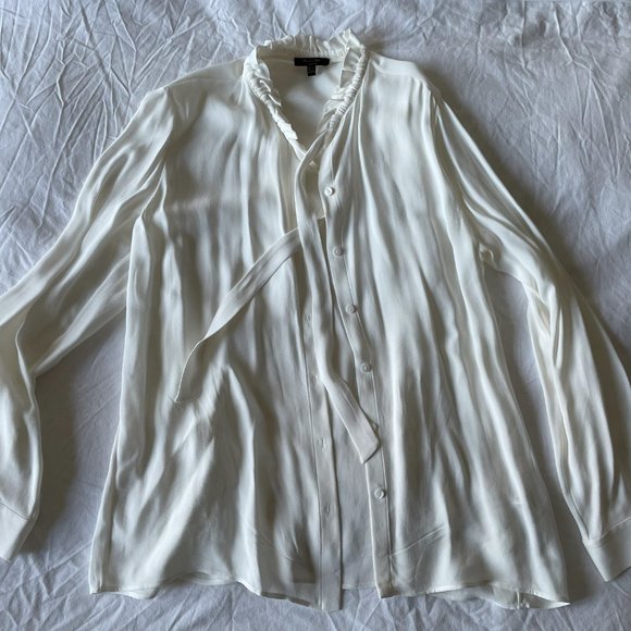 Massimo Dutti Bow Tie Blouse - Picture 3 of 5